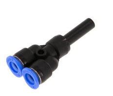 Racor en Y de 6 mm x 6 mm con diseño compacto de PBT NBR [2 piezas]