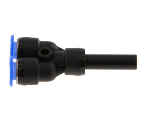 Racor en Y de 6 mm x 6 mm con diseño compacto de PBT NBR [2 piezas]