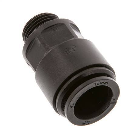 Racor de 15mm x G3/8'' con rosca macho POM NBR [2 piezas]