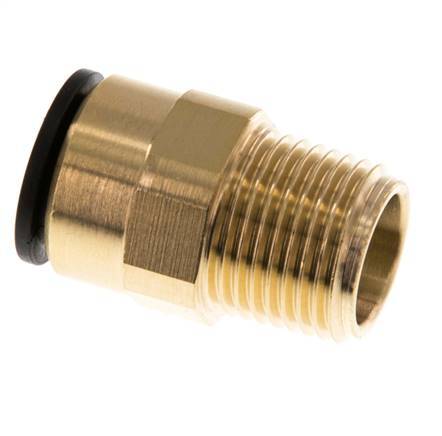 Racor de 15mm x R1/2'' con rosca macho Latón/POM NBR
