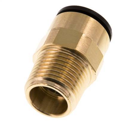 Racor de 15mm x R1/2'' con rosca macho Latón/POM NBR