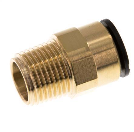 Racor de 15mm x R1/2'' con rosca macho Latón/POM NBR