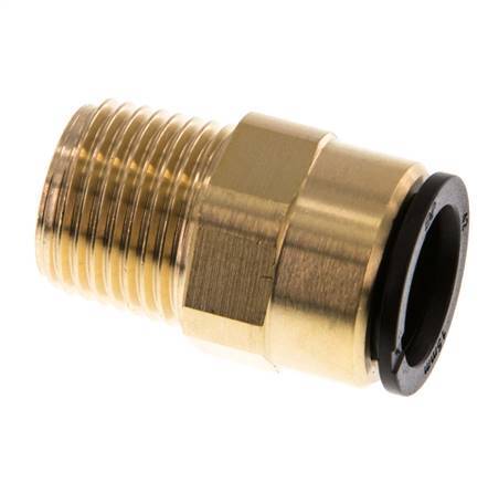 Racor de 15mm x R1/2'' con rosca macho Latón/POM NBR