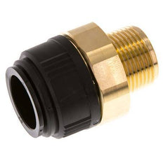 Racor de 28mm x R1'' con rosca macho Latón/POM NBR