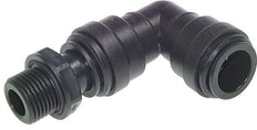 Racor de 28mm x G3/4'' 90deg con rosca macho POM NBR Giratorio