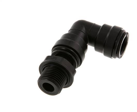Racor de 15mm x G1/2'' 90deg con rosca macho POM NBR Giratorio