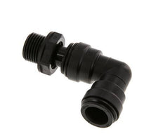 Racor de 15mm x G1/2'' 90deg con rosca macho POM NBR Giratorio