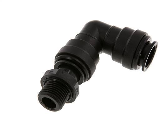Racor de 18mm x G1/2'' 90deg con rosca macho POM NBR Giratorio