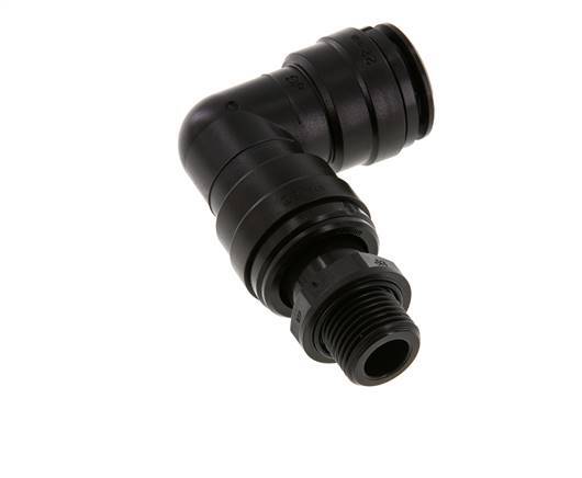Racor de 22mm x G1/2'' 90deg con rosca macho POM NBR Giratorio