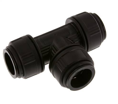 Racor en T de 28 mm Latón/POM NBR FDA
