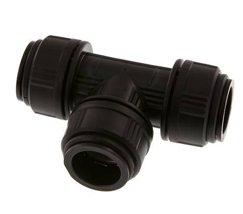 Racor en T de 28 mm Latón/POM NBR FDA