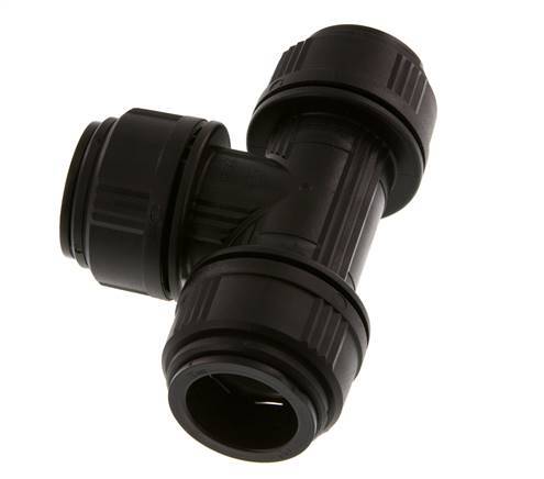 Racor en T de 28 mm Latón/POM NBR FDA