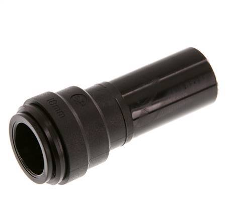 Racor rápido de 18 mm x 22 mm con enchufe POM NBR