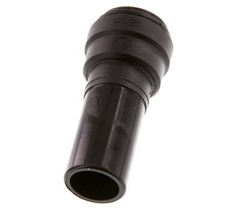 Racor rápido de 18 mm x 22 mm con enchufe POM NBR