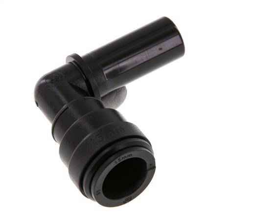 Codo de 15mm 90deg Racor con tapón POM NBR