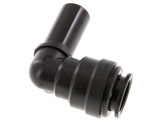 Codo de 18mm 90deg Racor con enchufe POM NBR