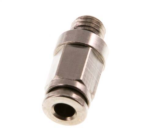 Racor de 4mm x M 7 con rosca macho de latón NBR [5 piezas]