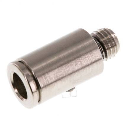 Racor de 6mm x M 7 con rosca macho de latón NBR [5 piezas]