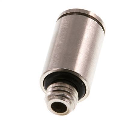 Racor de 6mm x M 7 con rosca macho de latón NBR [5 piezas]