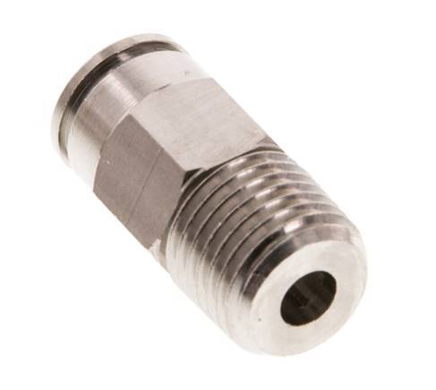 Racor de 8mm x R1/4'' con rosca macho de latón FKM [2 piezas]