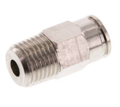 Racor de 8mm x R1/4'' con rosca macho de latón FKM [2 piezas]