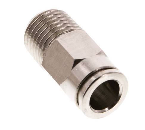 Racor de 8mm x R1/4'' con rosca macho de latón FKM [2 piezas]