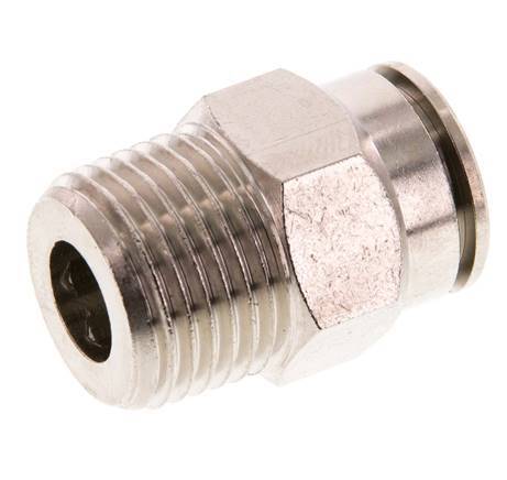 Racor rápido de 14 mm x R1/2'' con rosca macho de latón FKM