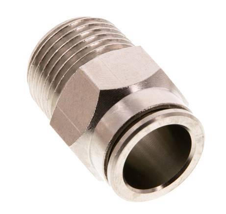 Racor rápido de 14 mm x R1/2'' con rosca macho de latón FKM
