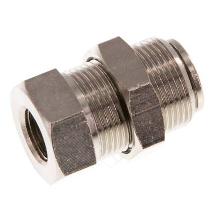 Racor de 8mm x G1/8'' con rosca hembra de latón NBR Bulkhead