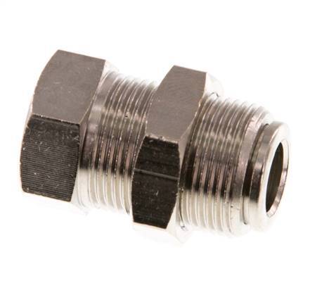 Racor de 8mm x G1/8'' con rosca hembra de latón NBR Bulkhead