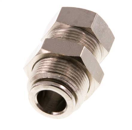 Racor de 8mm x G1/8'' con rosca hembra de latón NBR Bulkhead