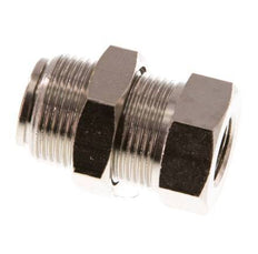 Racor de 8mm x G1/8'' con rosca hembra de latón NBR Bulkhead