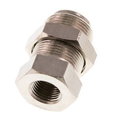Racor de 8mm x G1/8'' con rosca hembra de latón NBR Bulkhead