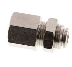 Racor de 6mm x G1/4'' con rosca hembra de latón NBR Bulkhead