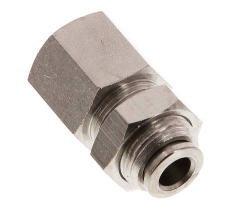 Racor de 6mm x G1/4'' con rosca hembra de latón NBR Bulkhead