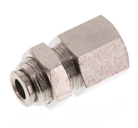 Racor de 6mm x G1/4'' con rosca hembra de latón NBR Bulkhead