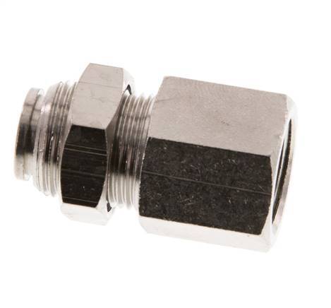 Racor de 6mm x G1/4'' con rosca hembra de latón NBR Bulkhead