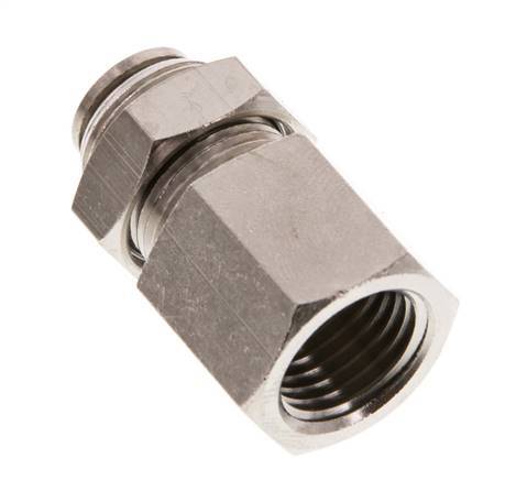 Racor de 6mm x G1/4'' con rosca hembra de latón NBR Bulkhead