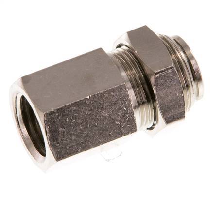 Racor de 8mm x G1/4'' con rosca hembra de latón NBR Bulkhead