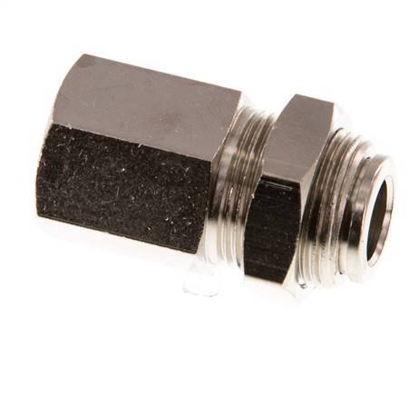 Racor de 8mm x G1/4'' con rosca hembra de latón NBR Bulkhead