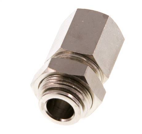 Racor de 8mm x G1/4'' con rosca hembra de latón NBR Bulkhead