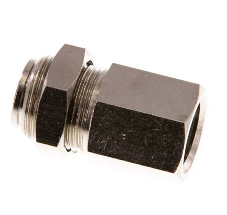 Racor de 8mm x G1/4'' con rosca hembra de latón NBR Bulkhead