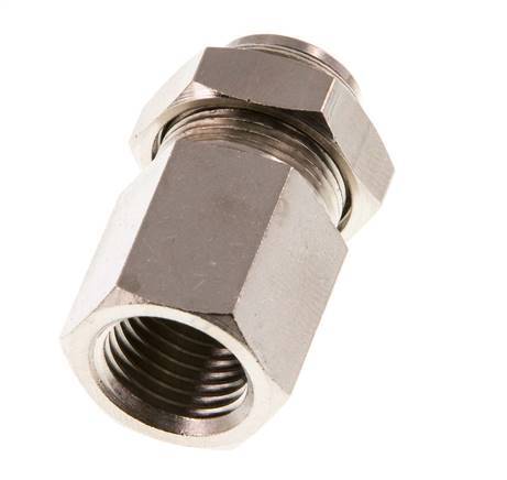 Racor de 8mm x G1/4'' con rosca hembra de latón NBR Bulkhead