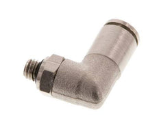 Codo de 4mm x M 5 90deg con rosca macho latón NBR giratorio [2 piezas]
