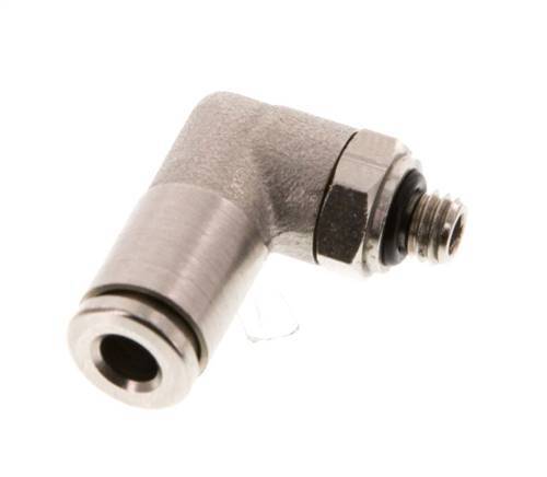 Codo de 4mm x M 5 90deg con rosca macho latón NBR giratorio [2 piezas]