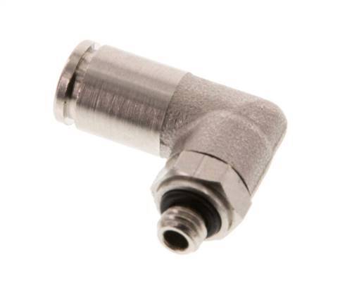 Codo de 4mm x M 5 90deg con rosca macho latón NBR giratorio [2 piezas]