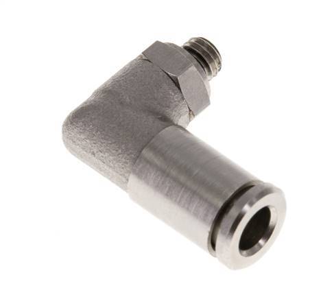 Codo de 5mm x M 5 90deg con rosca macho latón NBR giratorio [2 piezas]