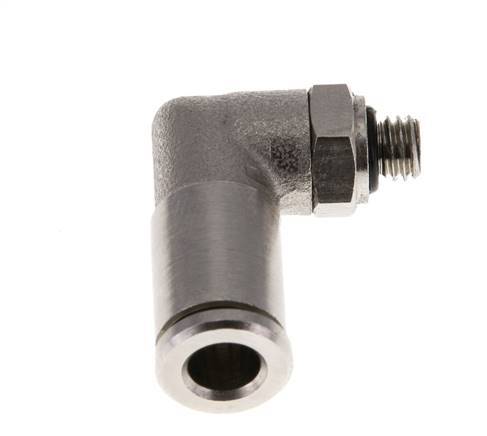 Codo de 5mm x M 5 90deg con rosca macho latón NBR giratorio [2 piezas]