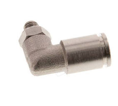 Codo de 6mm x M 5 90deg con rosca macho latón NBR giratorio [2 piezas]