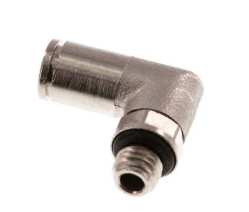 Codo de 4mm x M 7 90deg con rosca macho latón NBR giratorio [2 piezas]